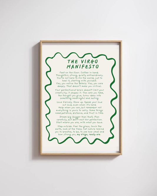 Virgo Manifesto Print (unframed)