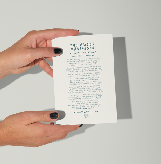 Pisces Manifesto Astrology Print (unframed)