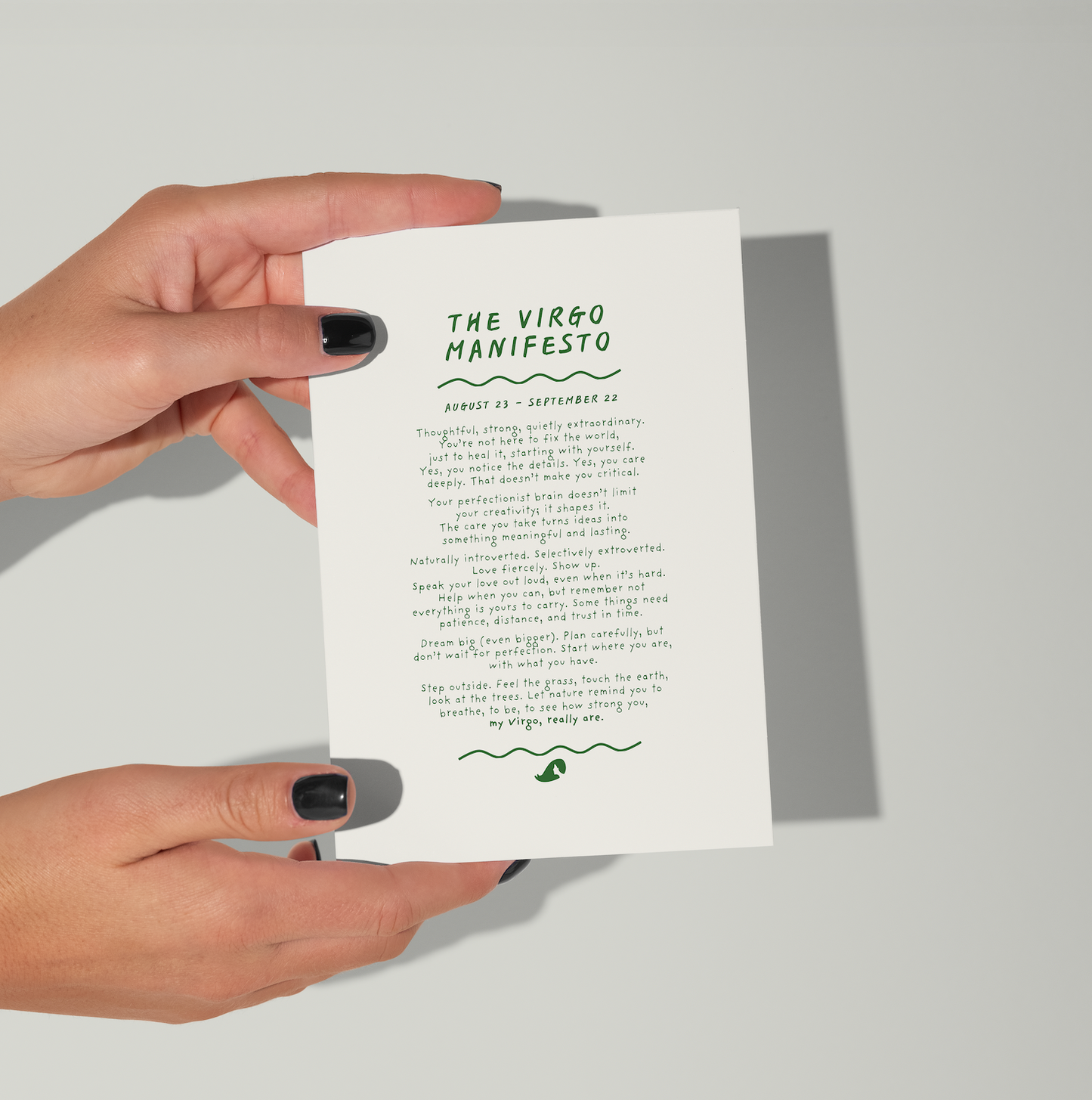 Virgo Manifesto Print (unframed)