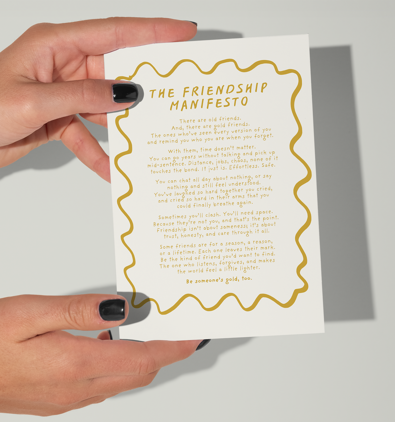 The Friendship Manifesto Print (Unframed)