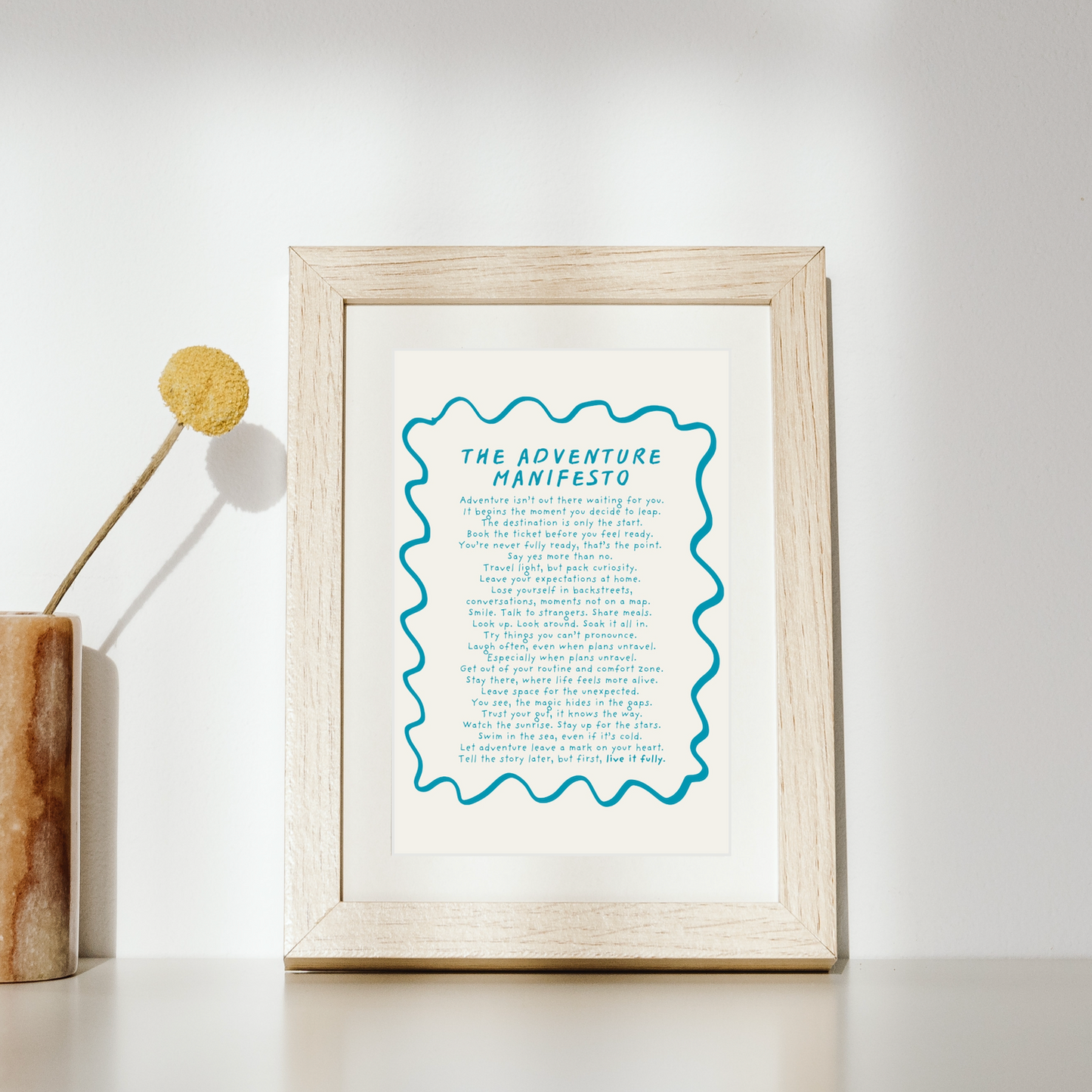 Adventure Manifesto Print (unframed)
