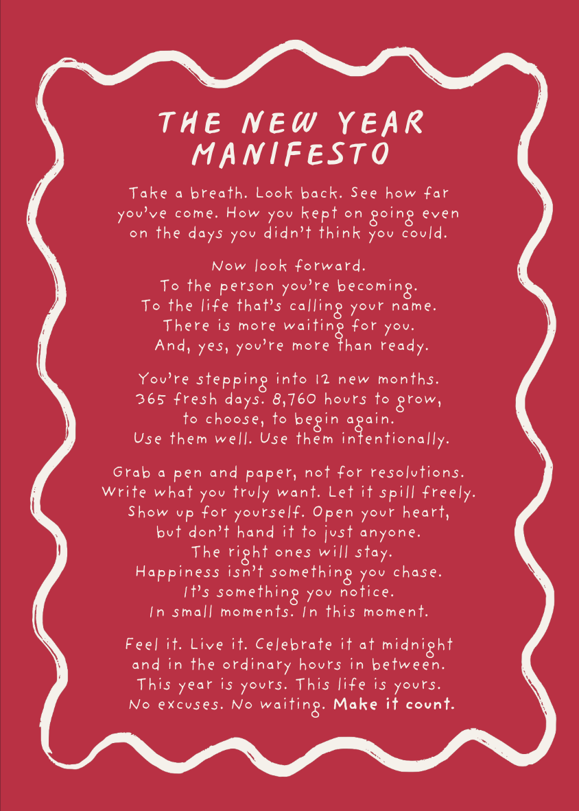New Year Manifesto Card