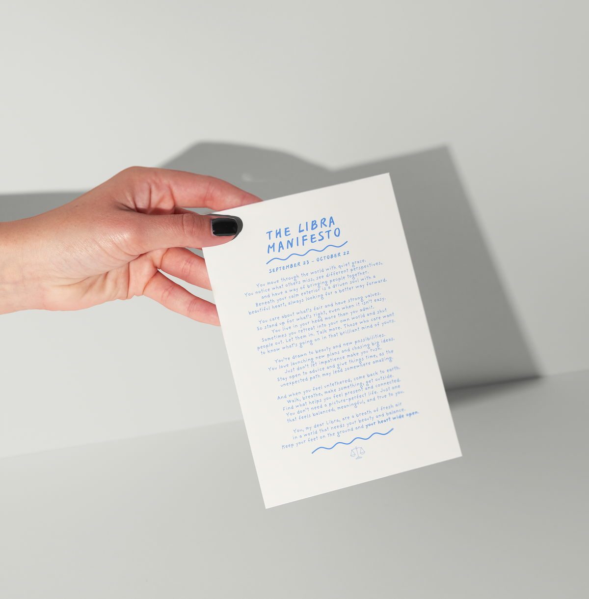 Libra Manifesto Astrology Print (unframed)