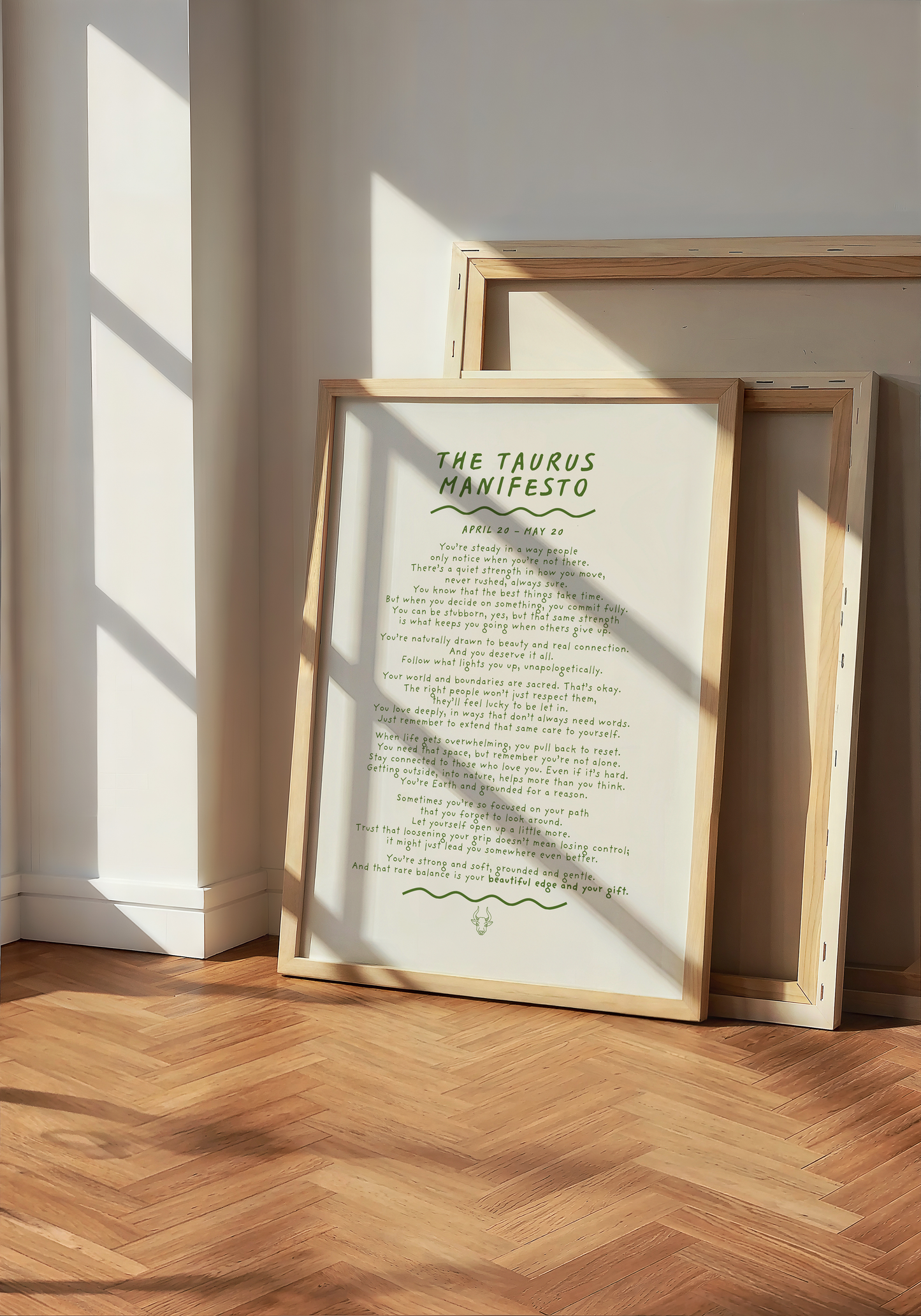 Taurus Manifesto Astrology Print (unframed)