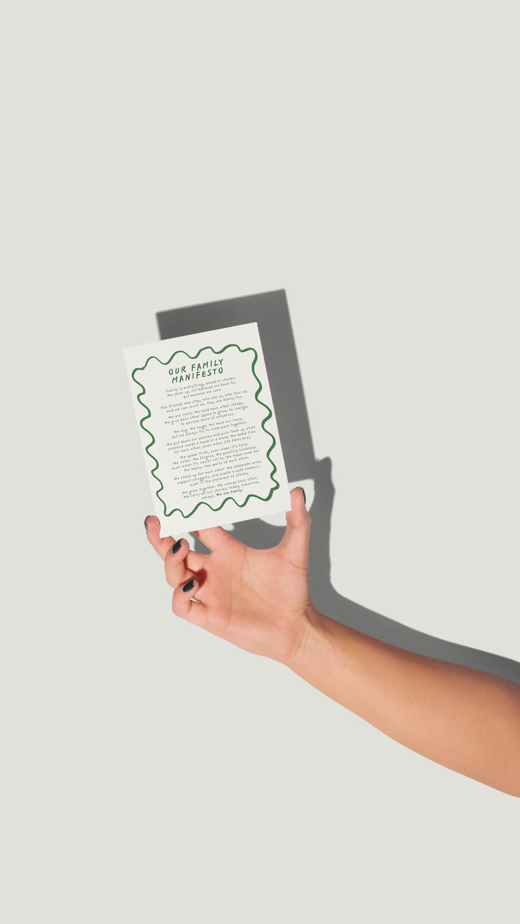 Family Manifesto Postcard Print (A6)