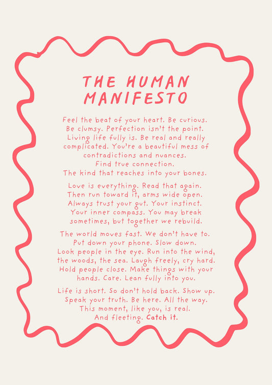 The Human Manifesto unframed print