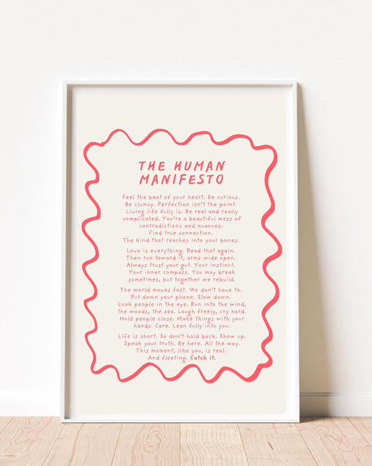 The Human Manifesto unframed print