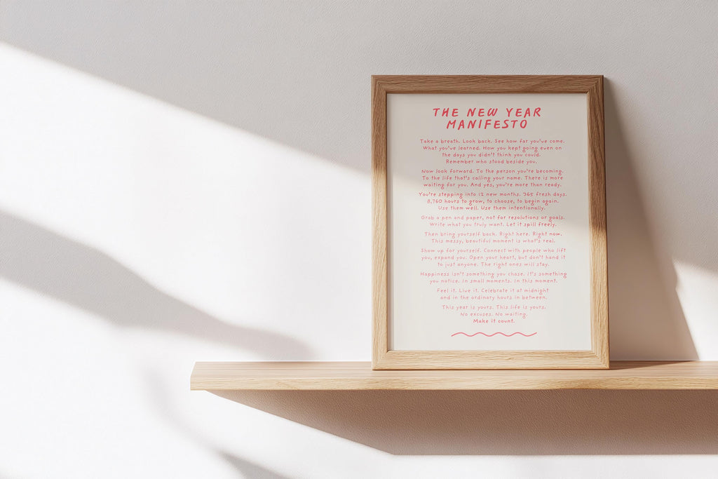 New Year Manifesto Postcard Print (A6 Unframed)