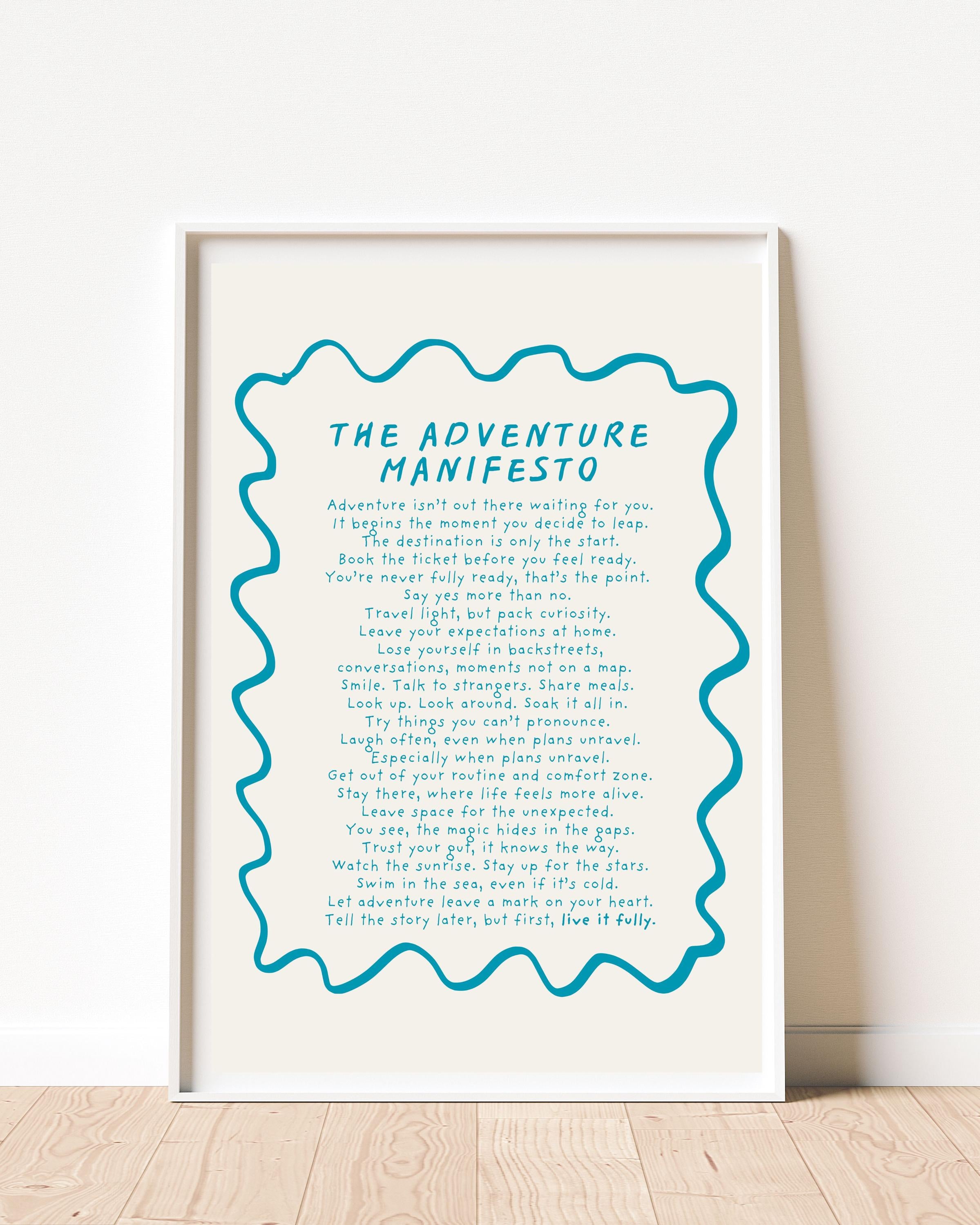 The Adventure Manifesto giclée print