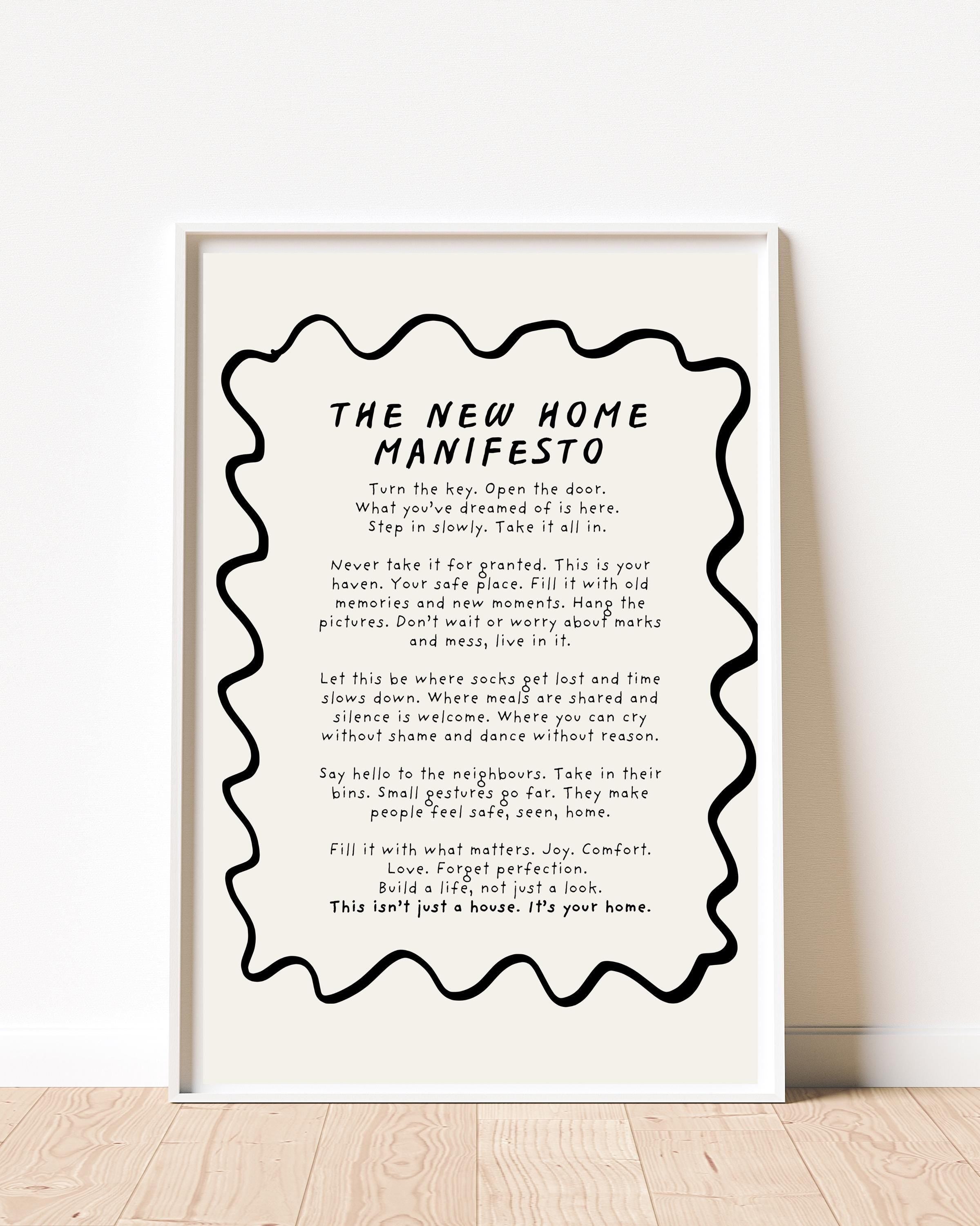 New Home Manifesto giclée print