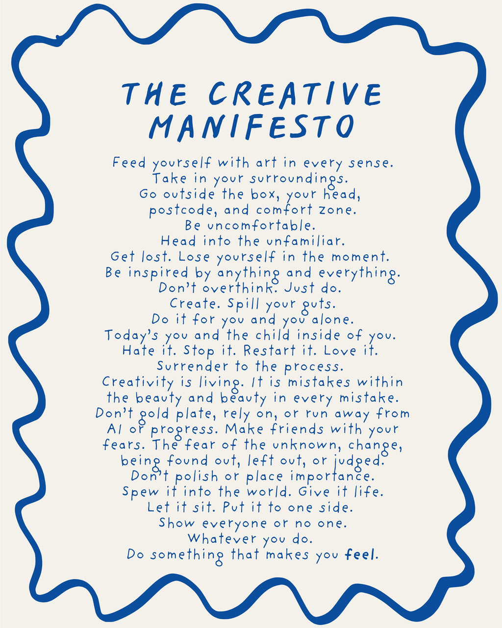 Creative Manifesto giclée print