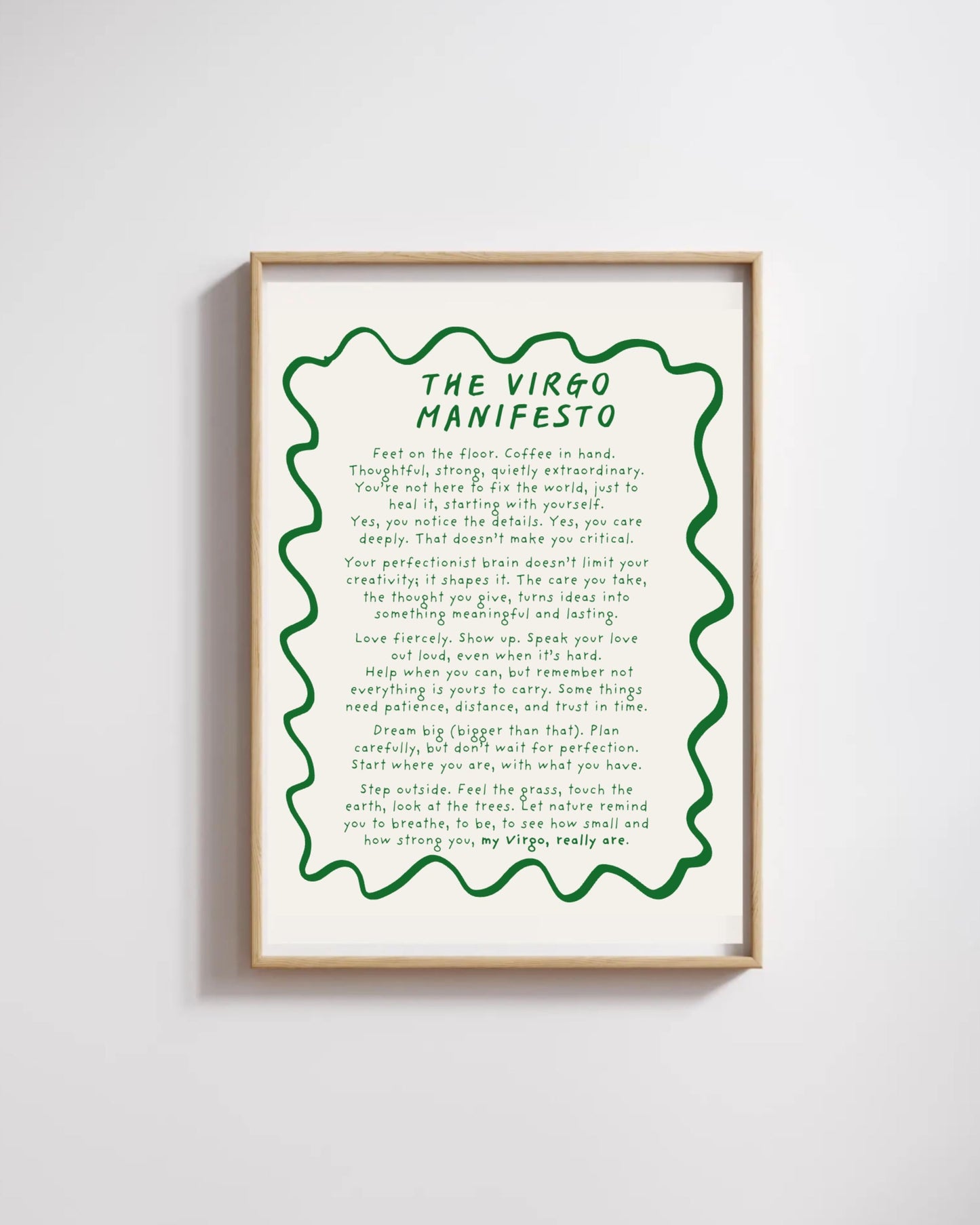 Virgo Manifesto Print (unframed)