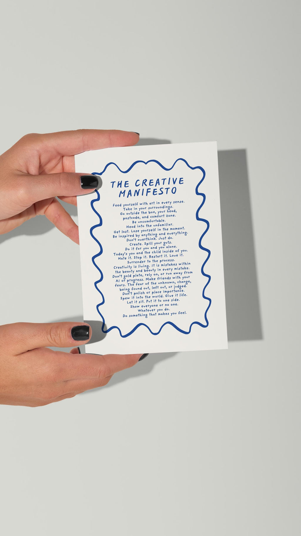 The Creative Manifesto Postcard Print (A6 unframed)
