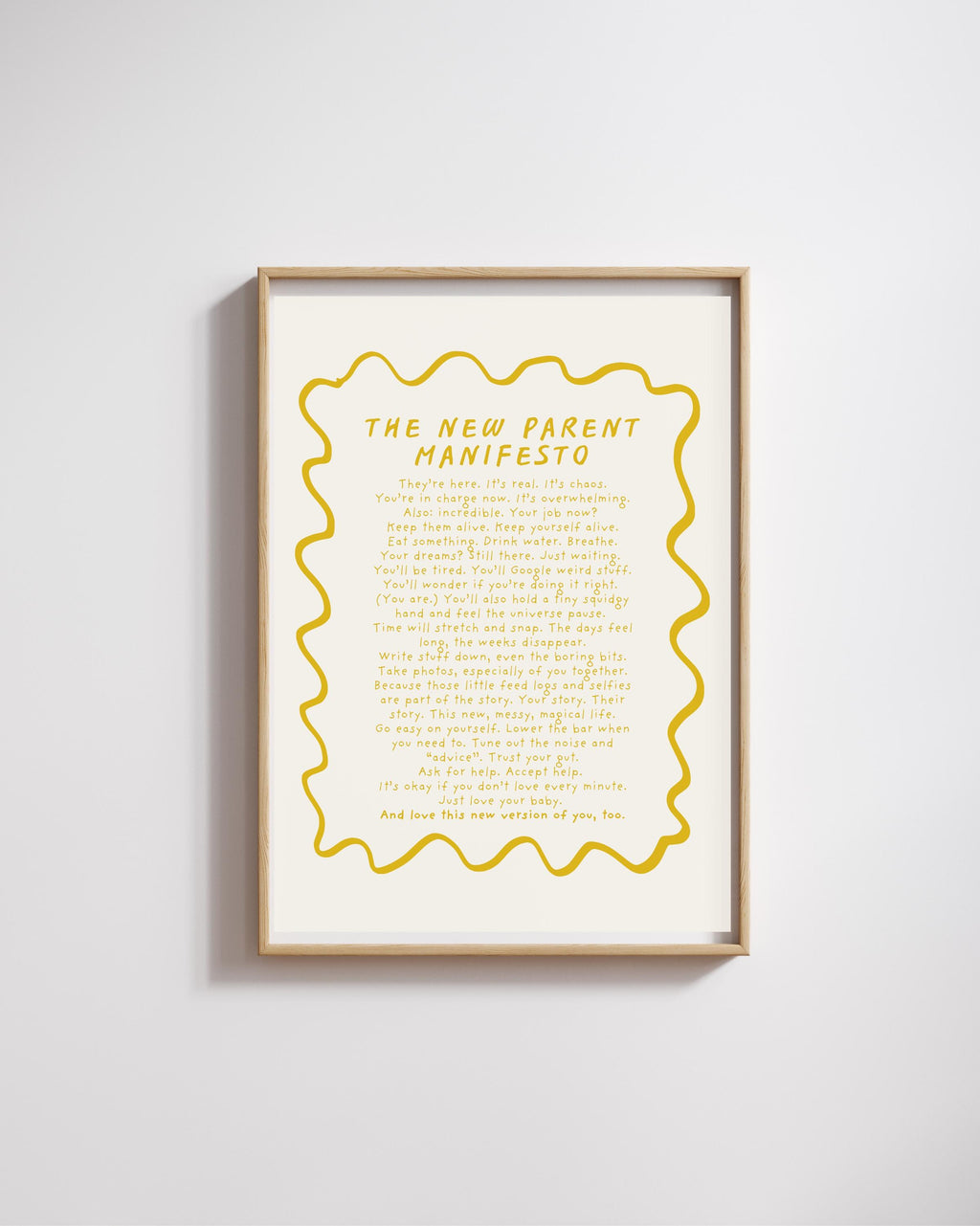 New Parent Manifesto giclée print