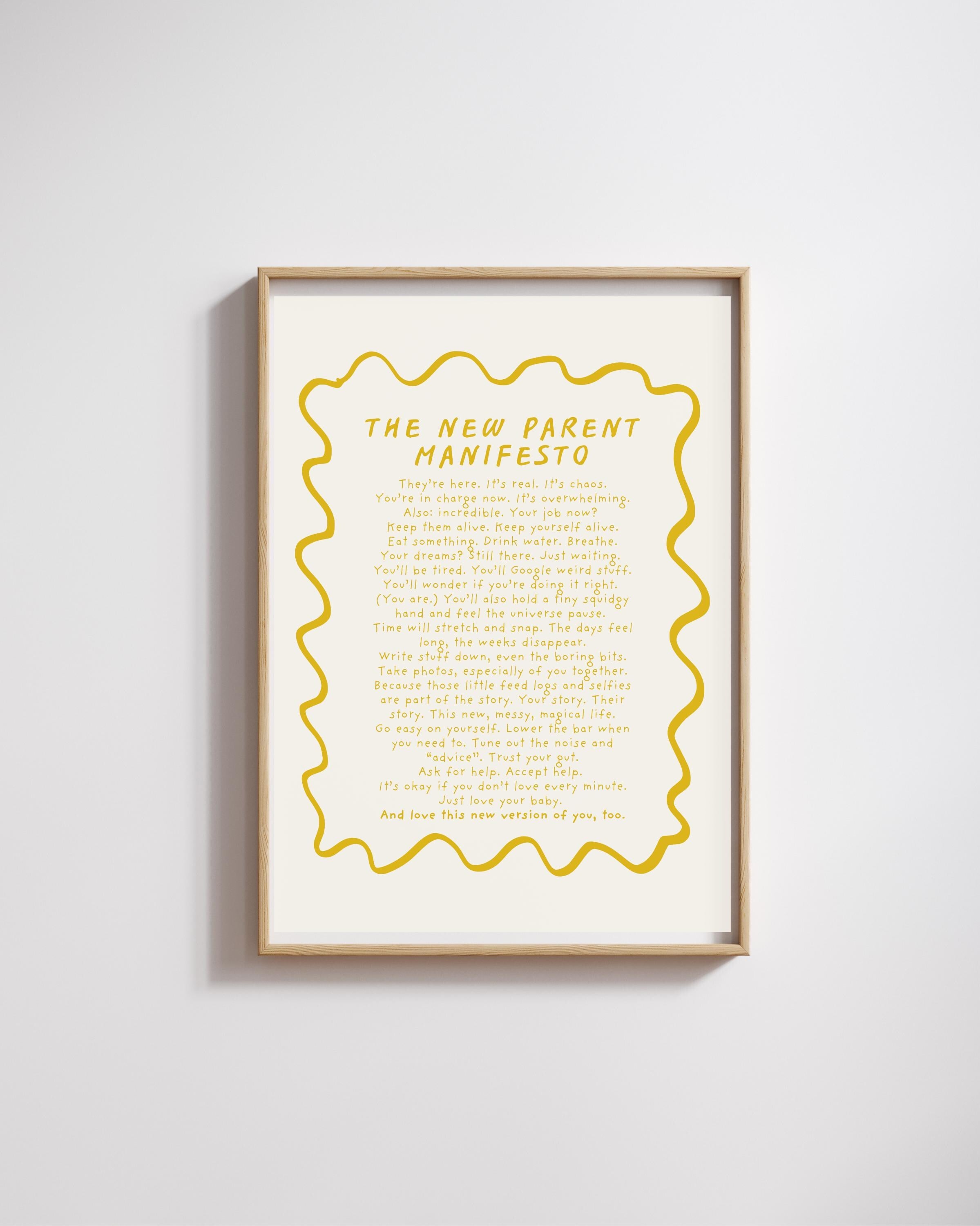 New Parent Manifesto giclée print