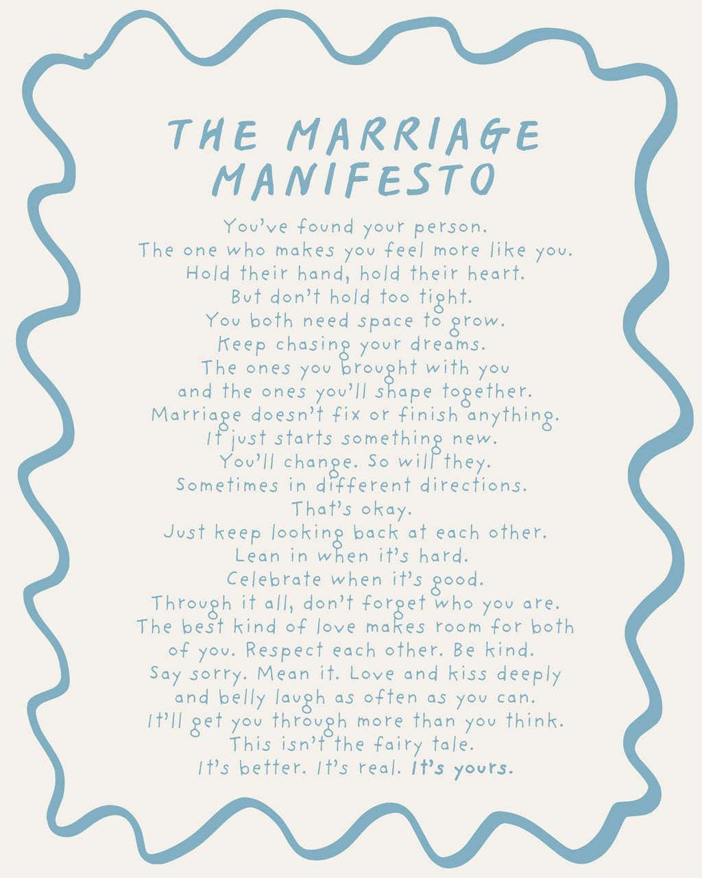 Marriage Manifesto giclée print