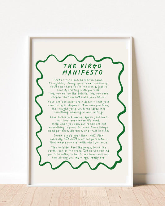 Virgo Manifesto Print (unframed)