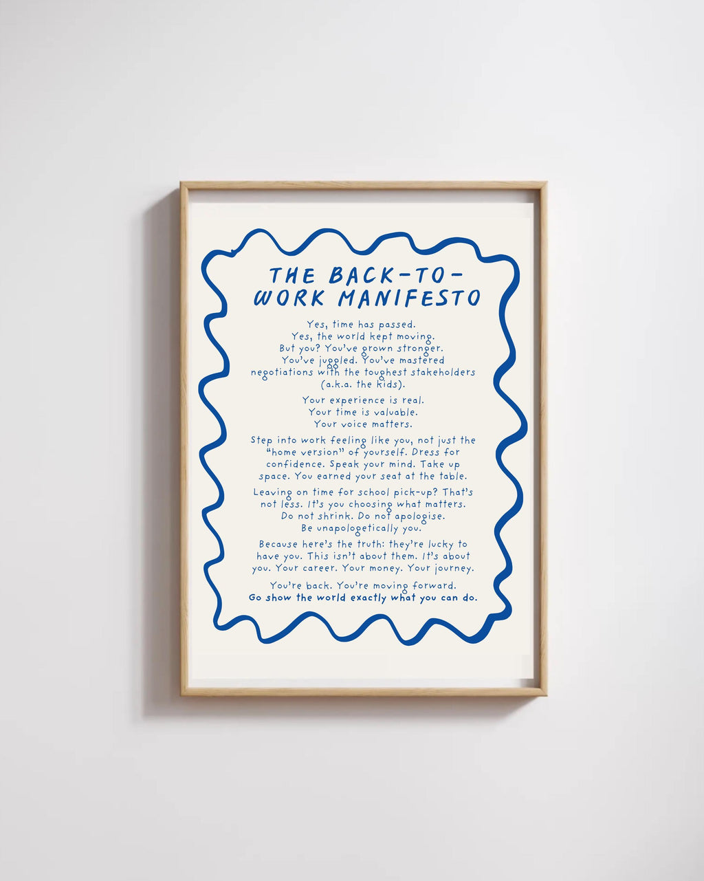 The Back-to-Work Manifesto giclée print
