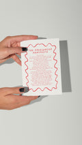 The Freelancer Manifesto: Postcard Print (A6 unframed)