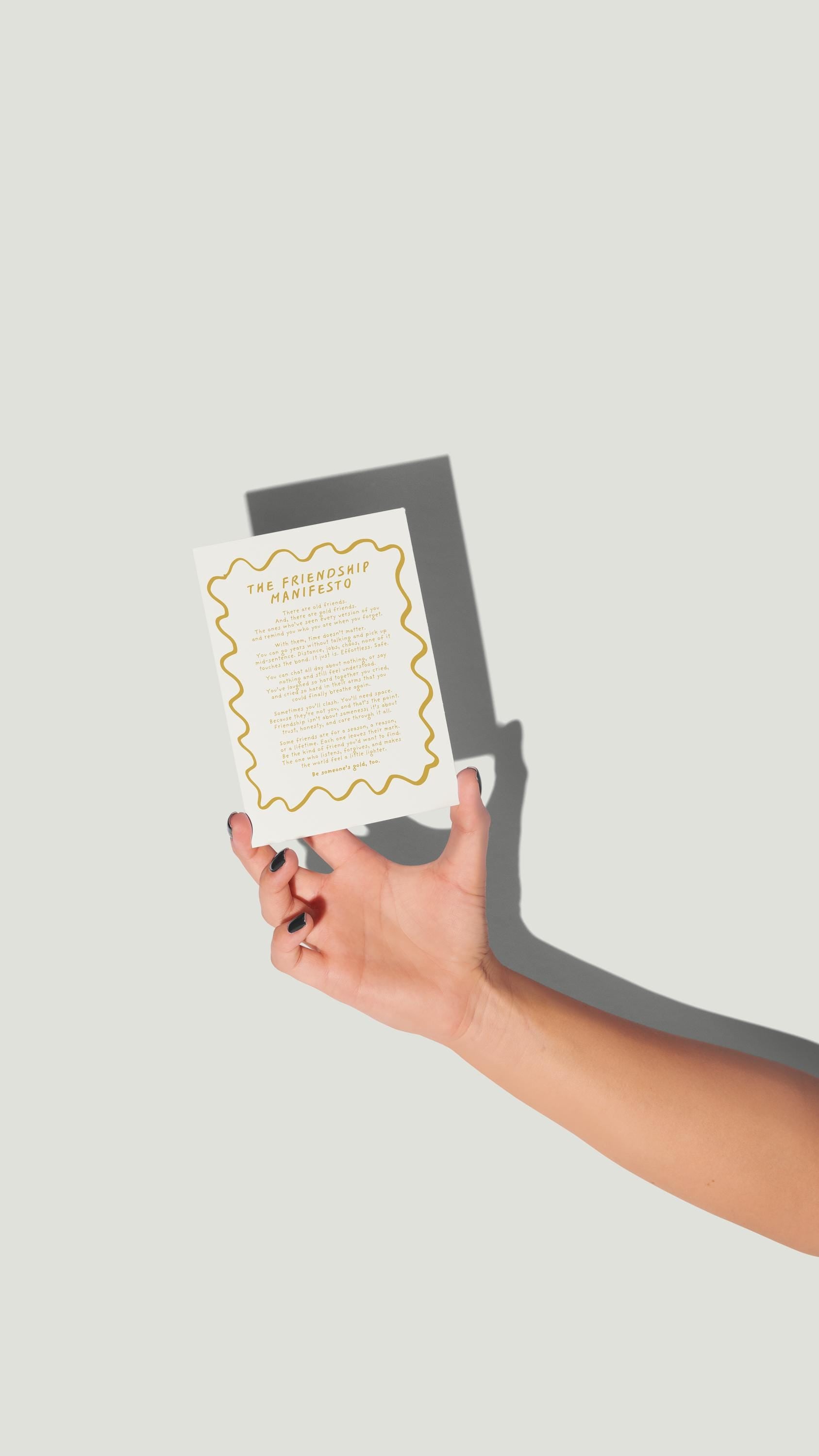 Friendship Manifesto Postcard Print (A6)