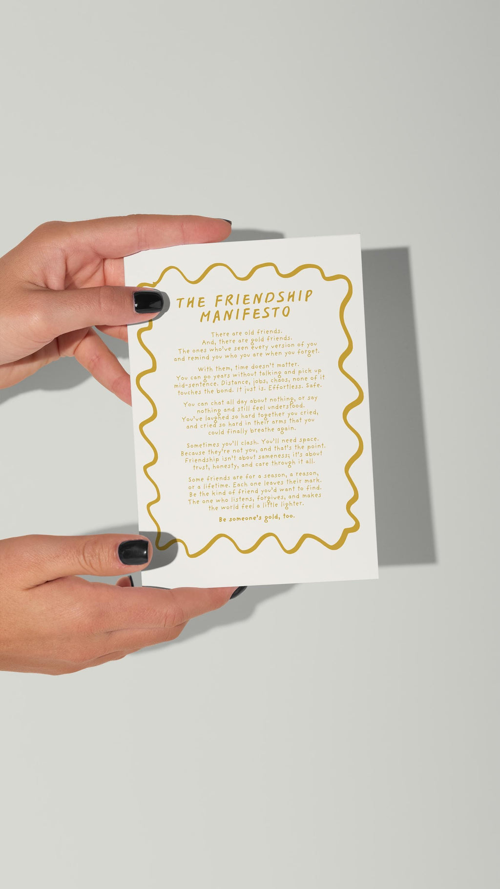 Friendship Manifesto Postcard Print (A6)