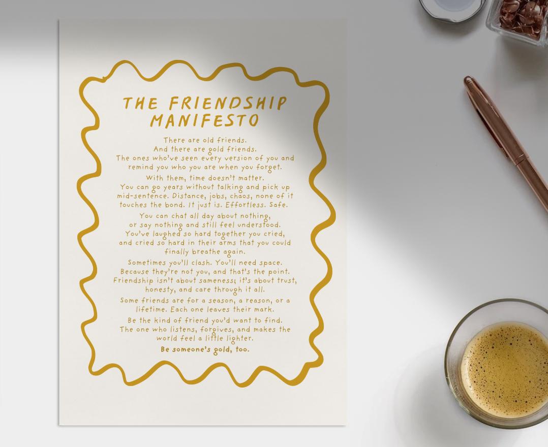 The Friendship Manifesto giclée print