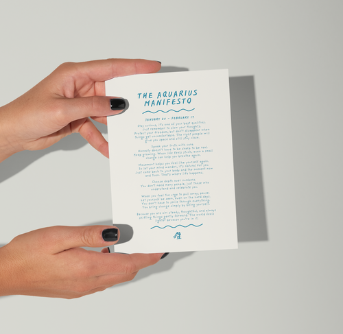 Aquarius Manifesto giclée print