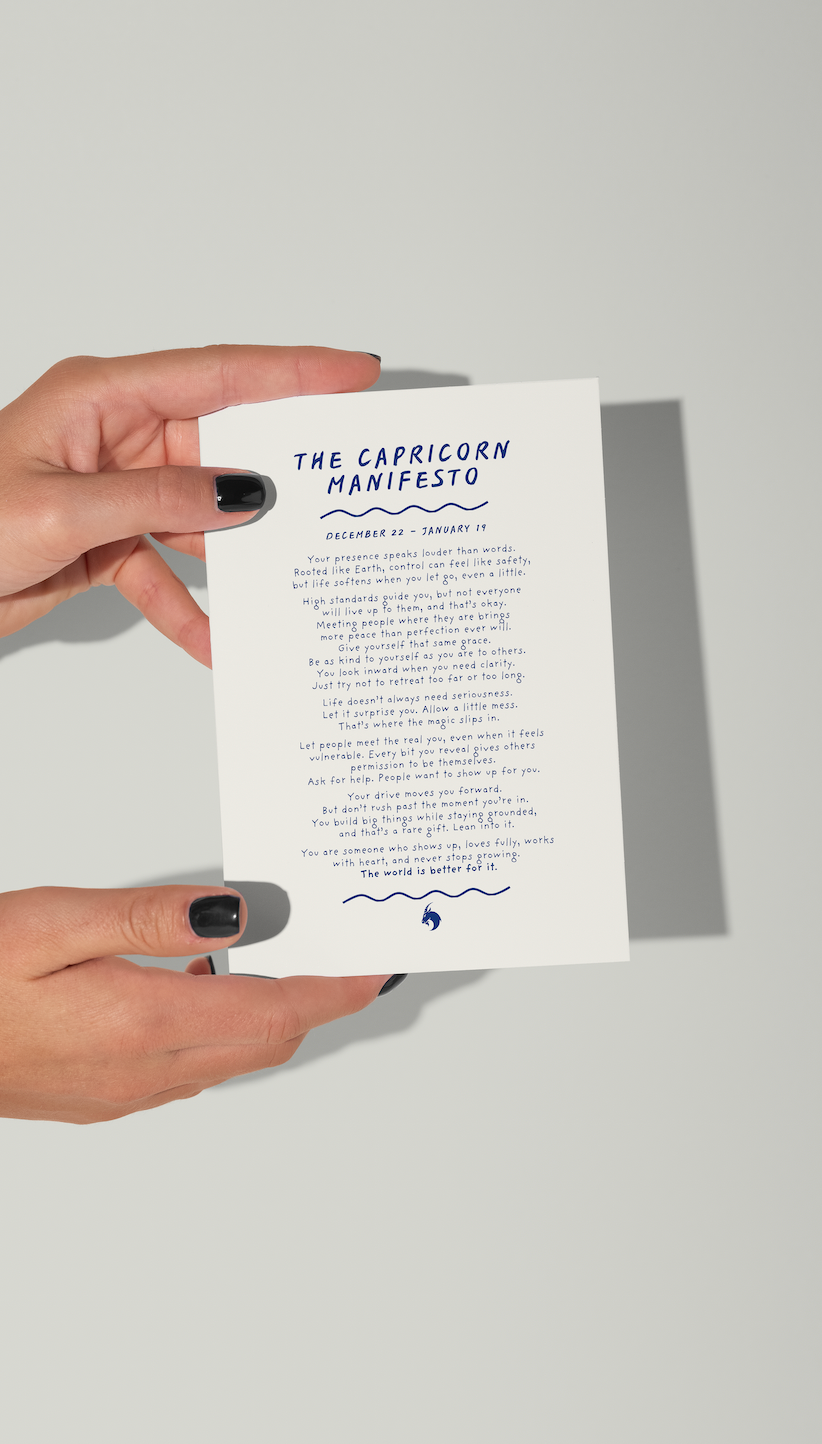 The Capricorn Manifesto Art Print (Unframed)