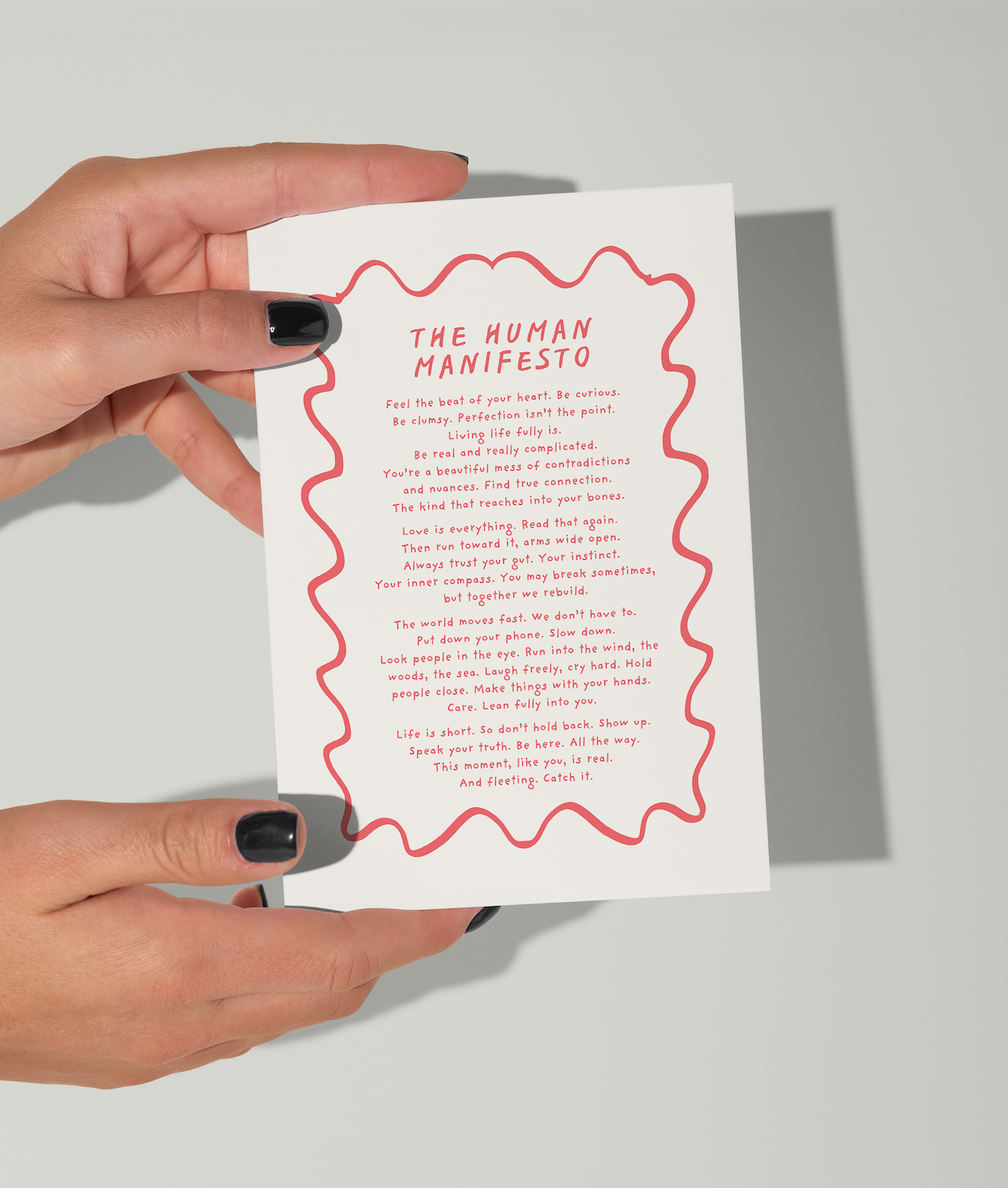 The Human Manifesto unframed print