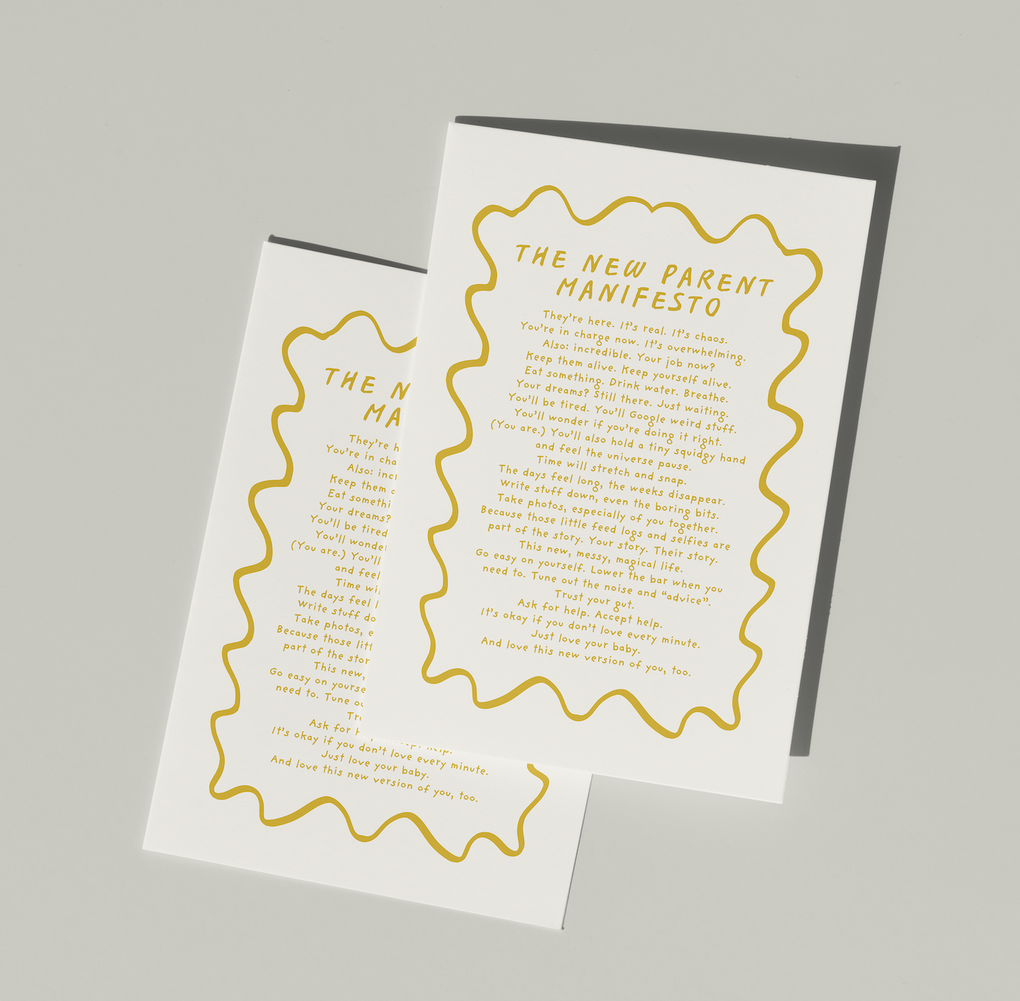 New Parent Manifesto Print (Unframed)