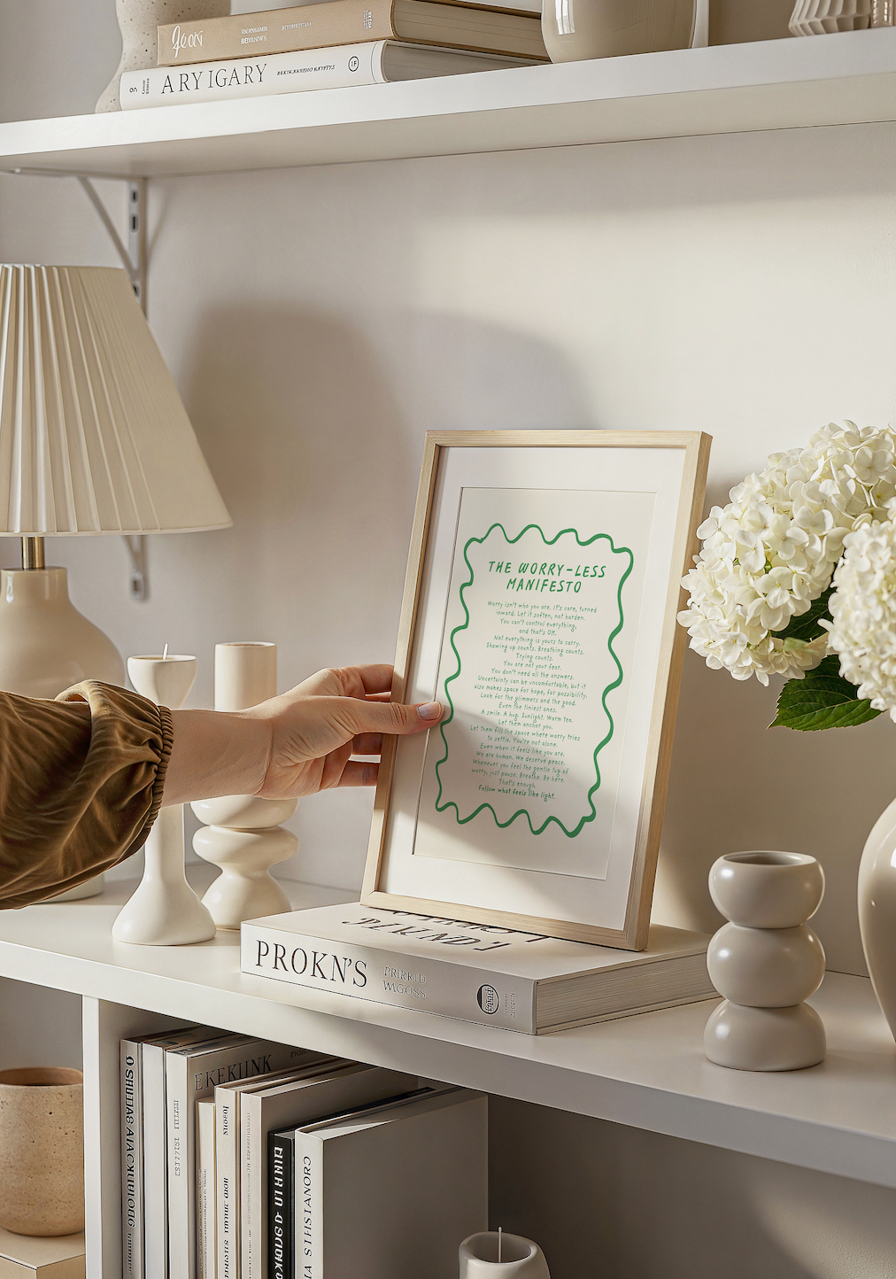 Worry-Less Manifesto giclée print