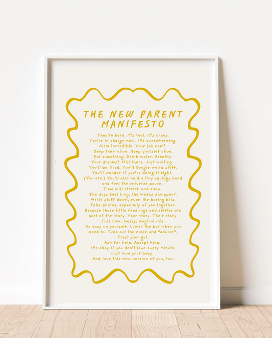 New Parent Manifesto Print (Unframed)