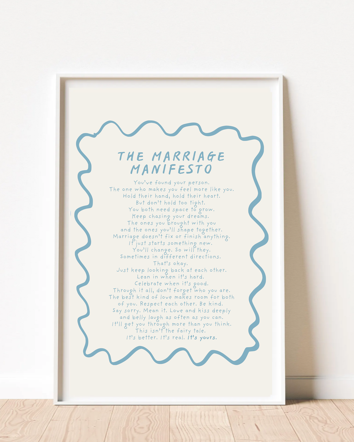 Marriage Manifesto Print (Unframed)