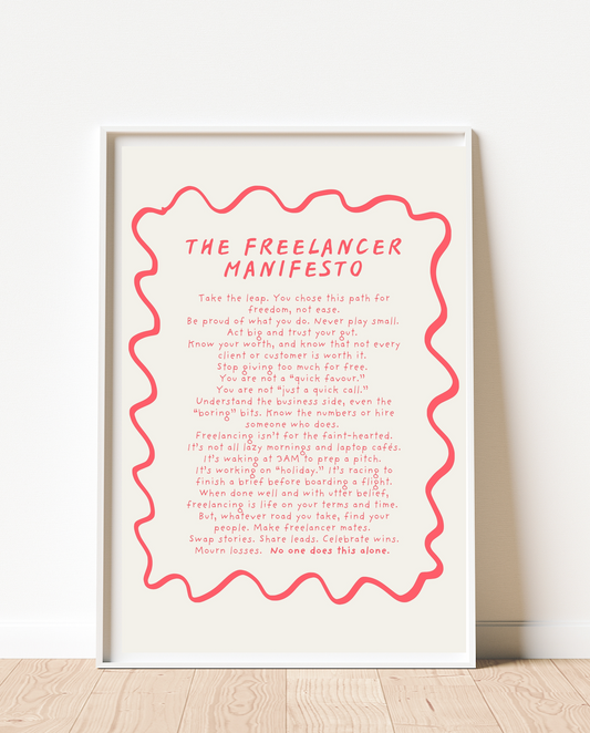 Freelancer Manifesto Print (unframed)