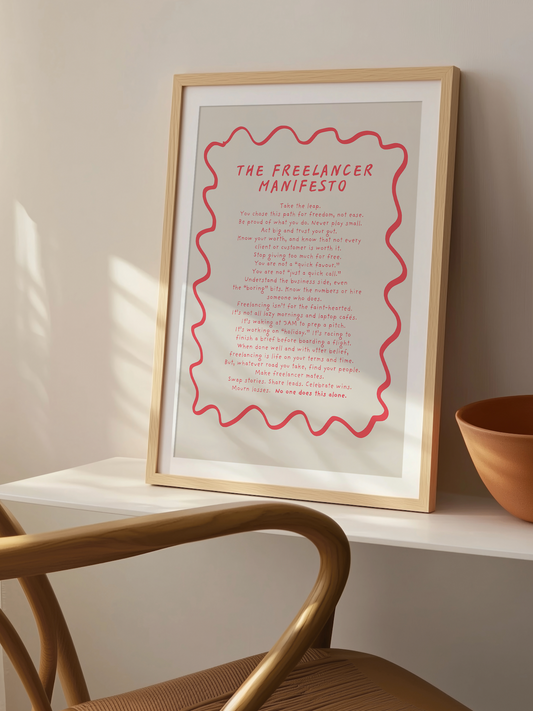 Freelancer Manifesto Print (unframed)