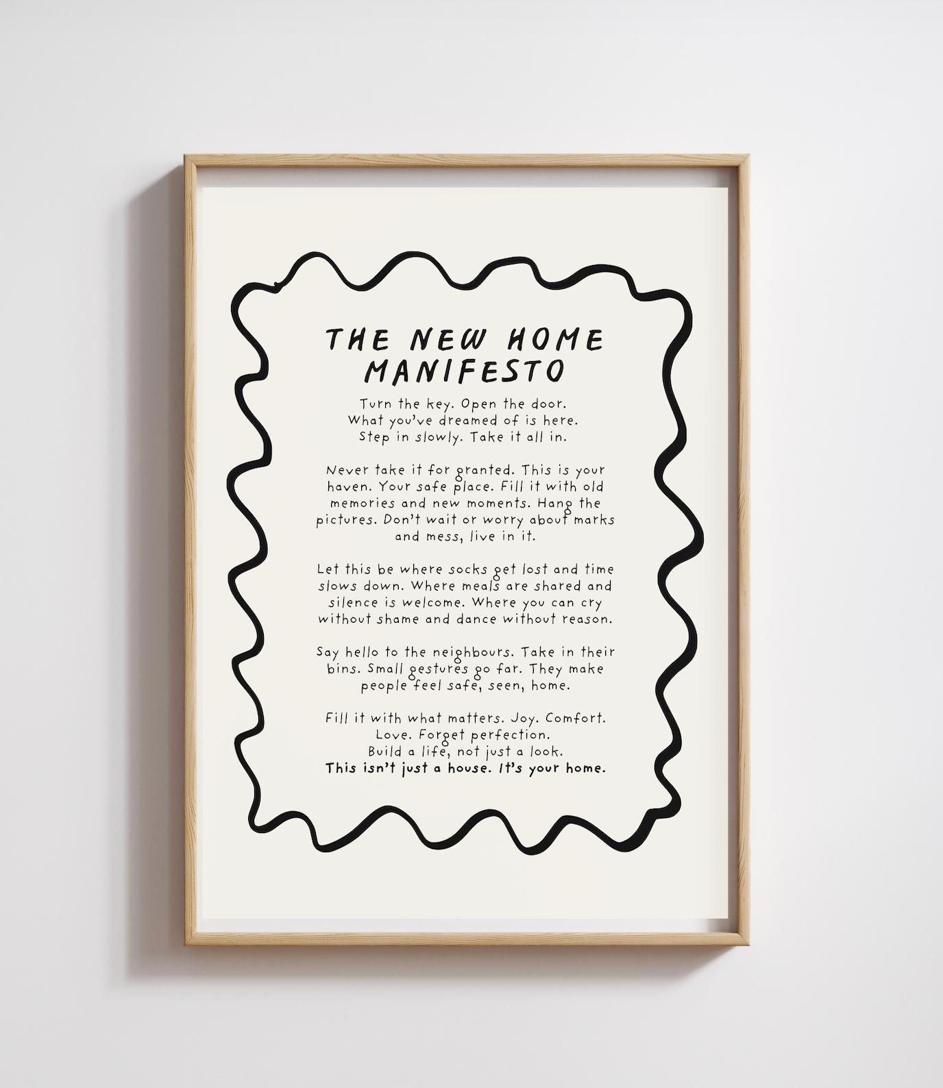 New Home Manifesto Print (unframed)