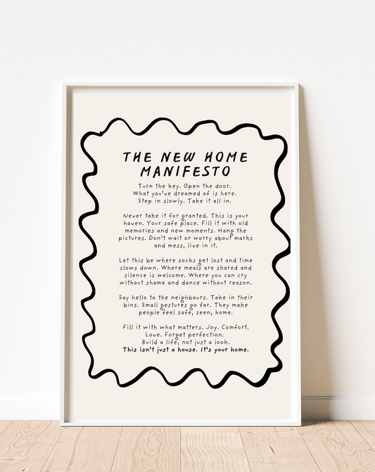 New Home Manifesto Print (unframed)