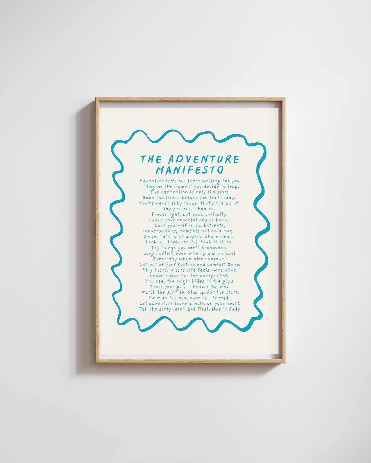 Adventure Manifesto Print (unframed)