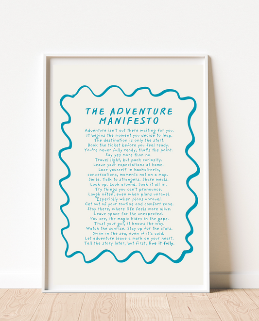 Adventure Manifesto Print (unframed)