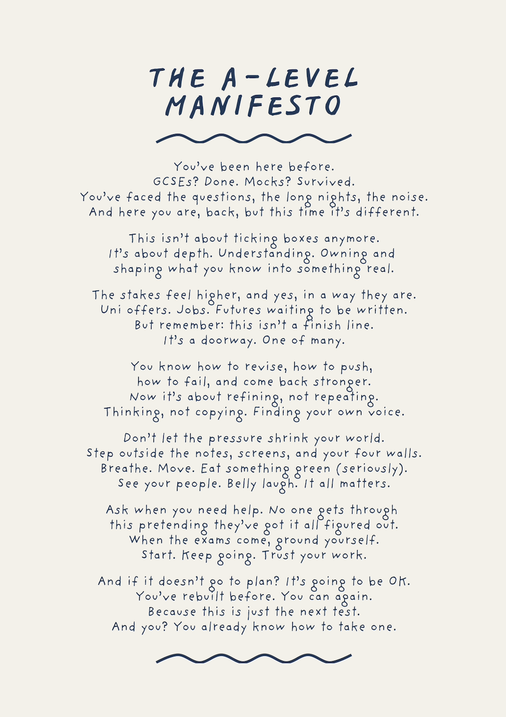The A-Level Manifesto