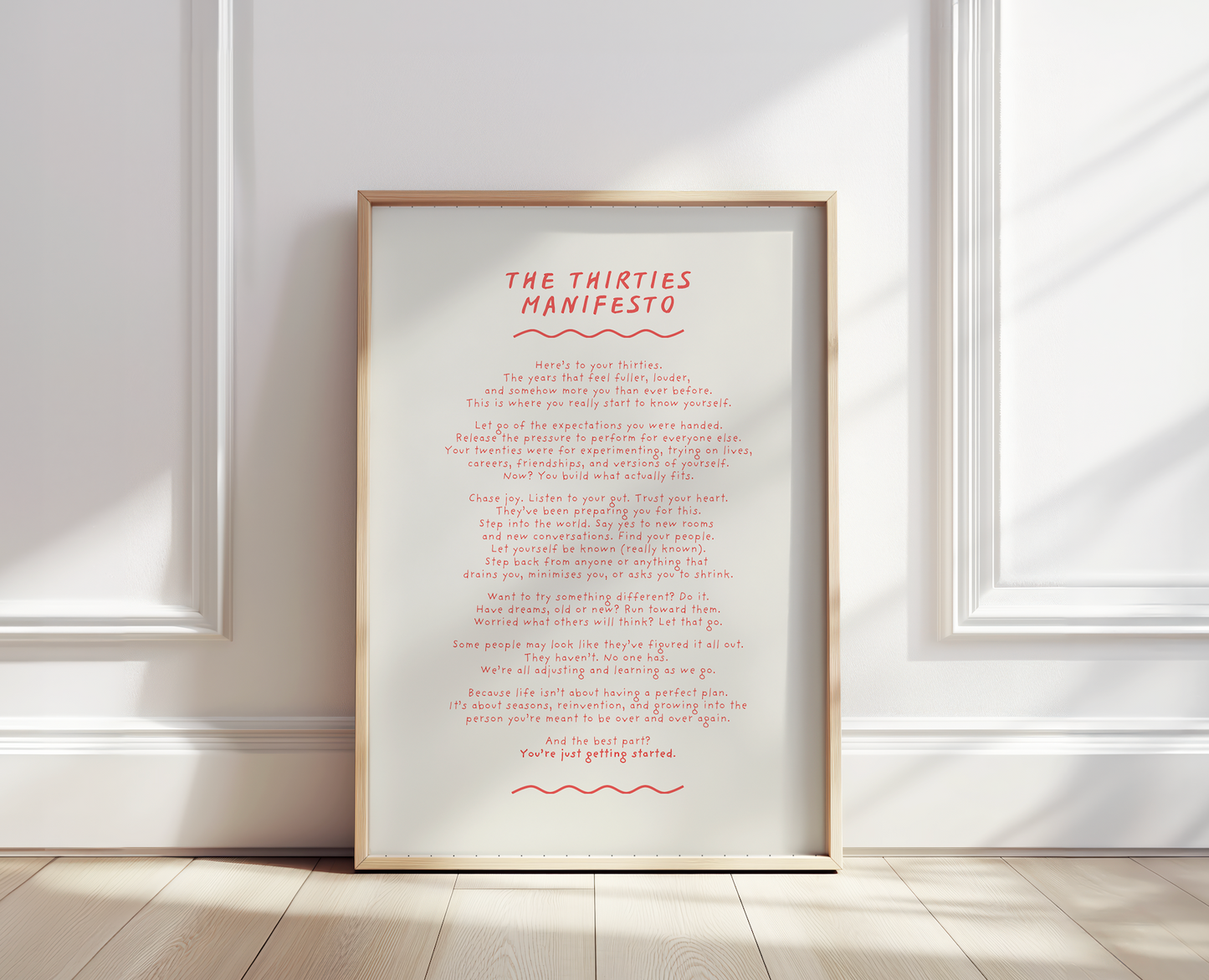 The Thirties Manifesto