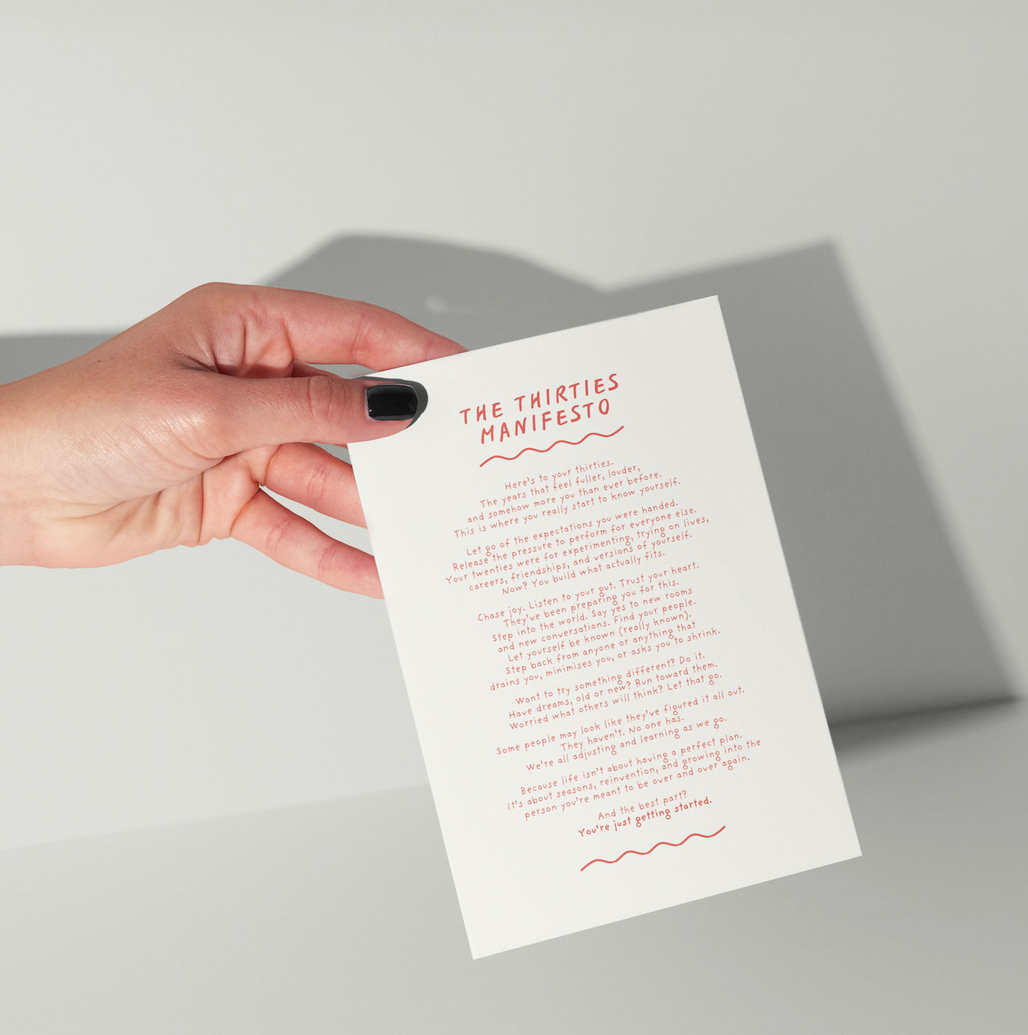 The Thirties Manifesto