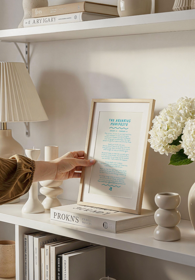 Aquarius Manifesto Astrology Print (unframed)