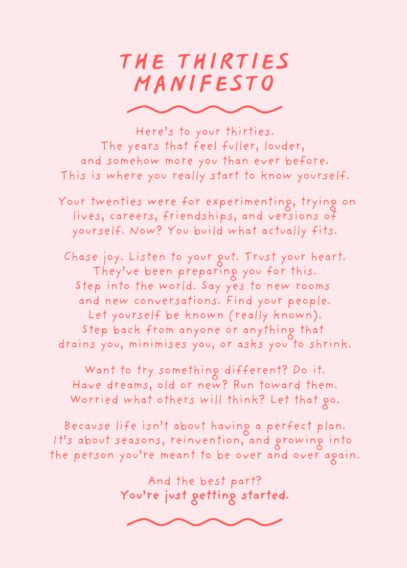 Thirties Manifesto