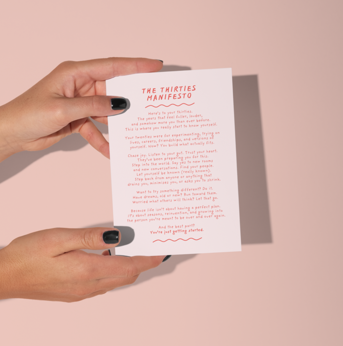 Thirties Manifesto