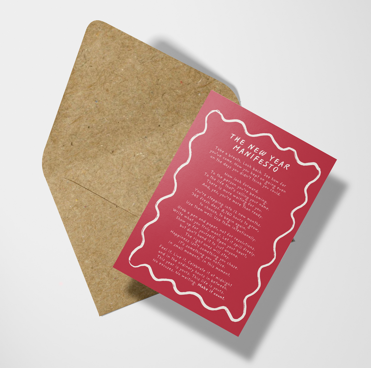 New Year Manifesto Card