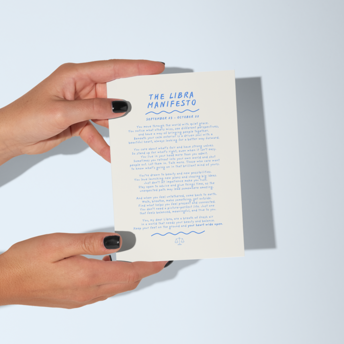Libra Manifesto Astrology Print (unframed)
