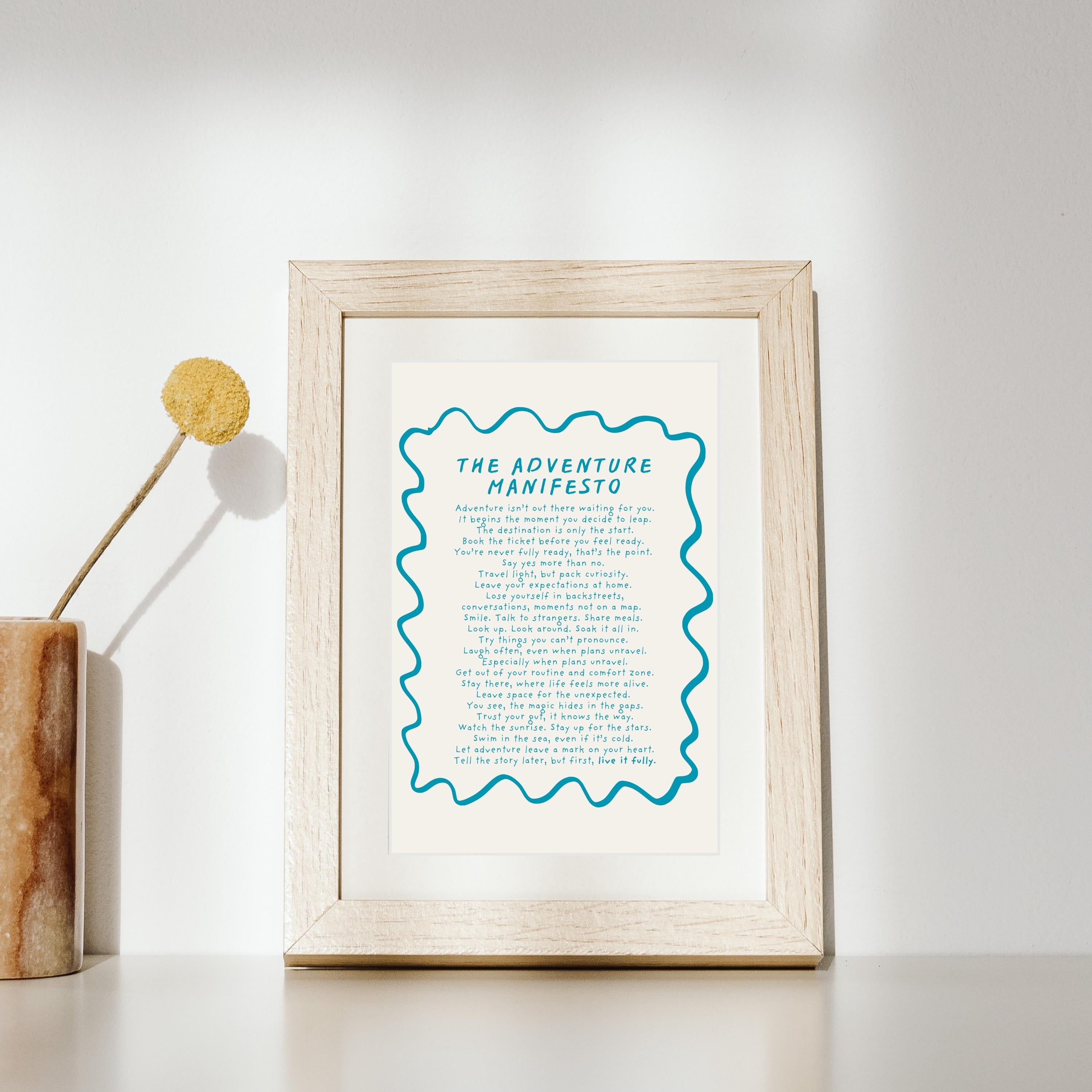 The Adventure Manifesto giclée print