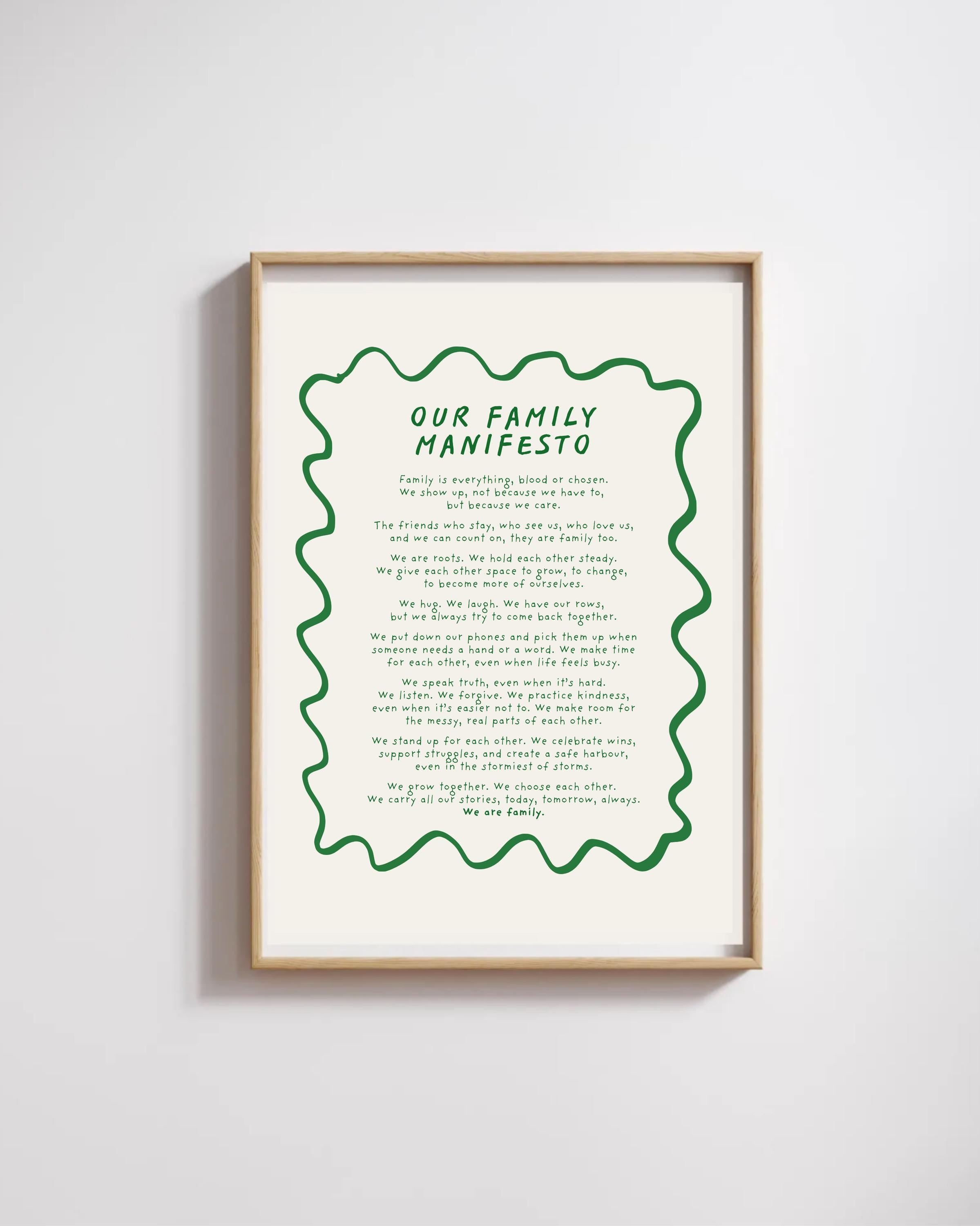 Our Family Manifesto giclée print