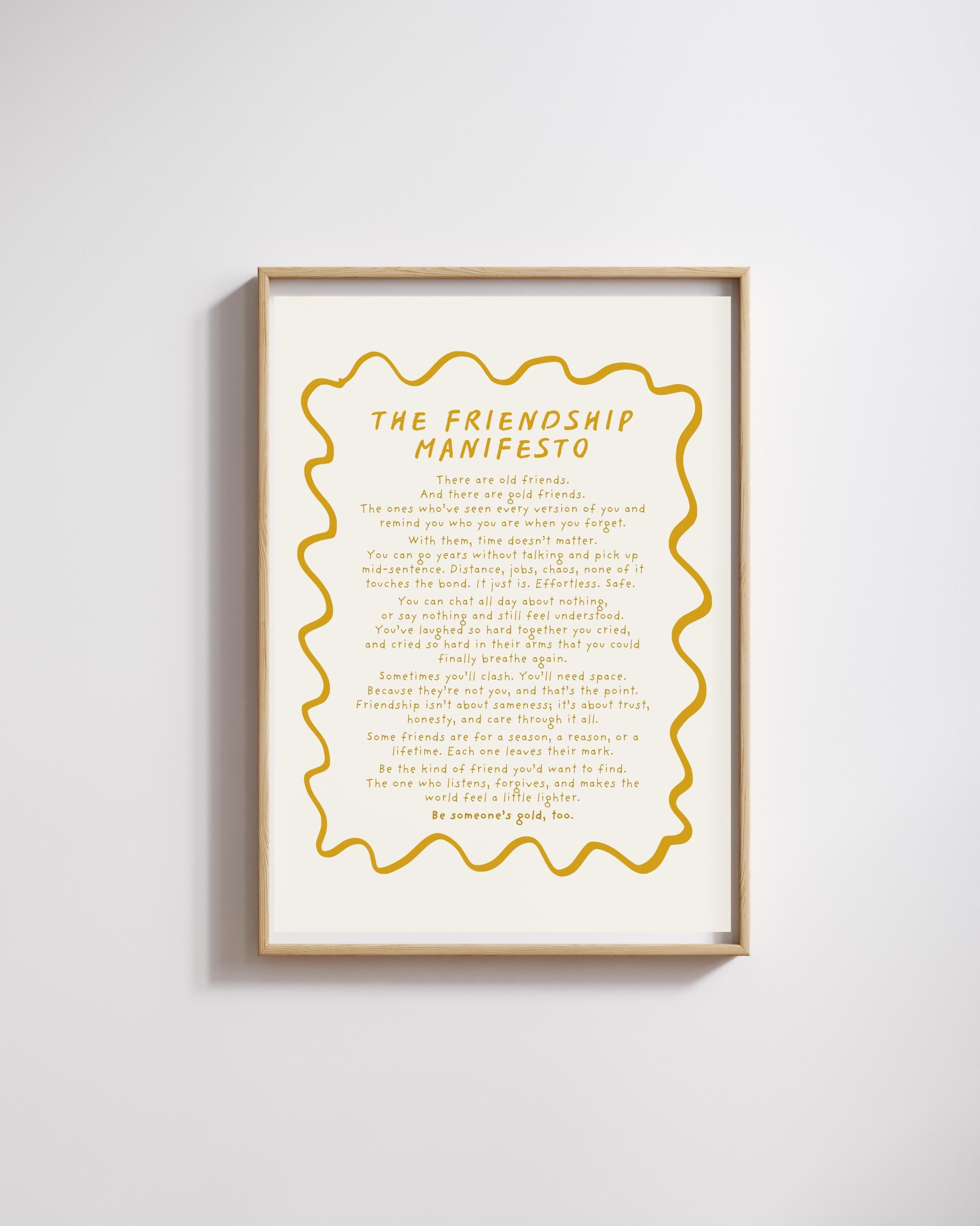 The Friendship Manifesto giclée print